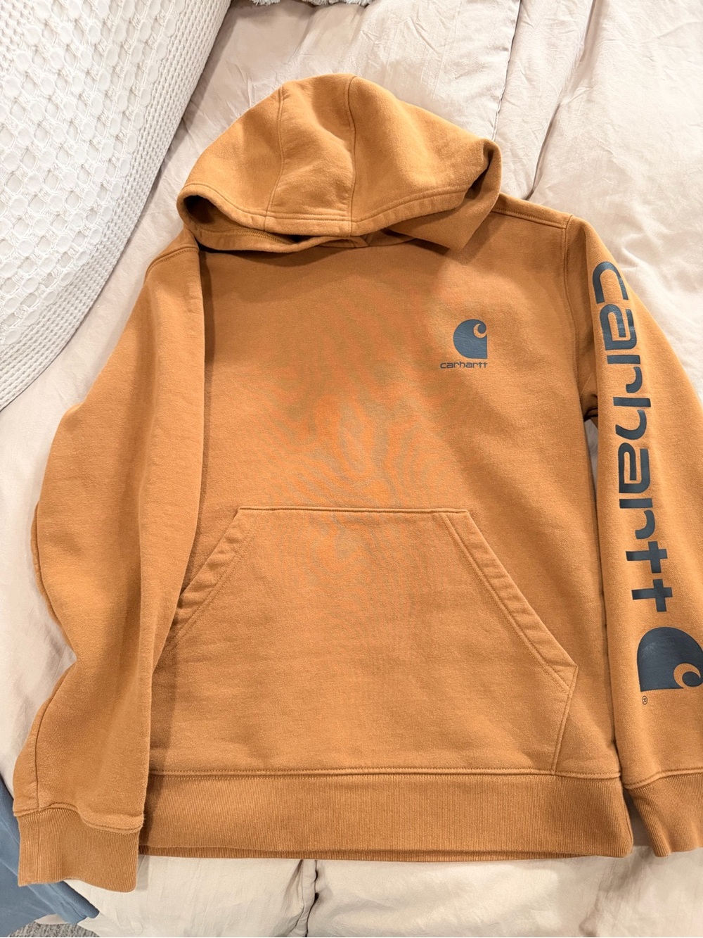 Carhartt Boys Hooded Pullover Sweatshirt - Brown